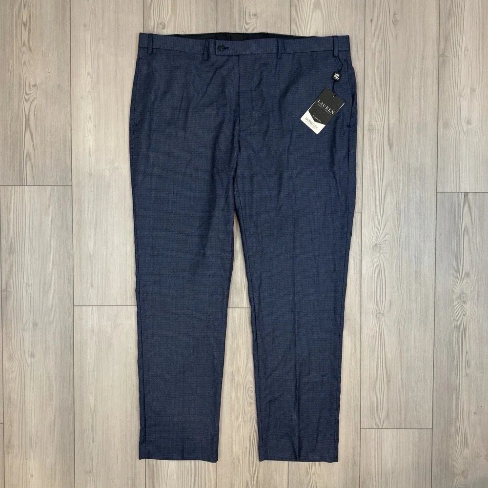 NWT Polo Ralph Lauren Men's Ultraflex Dress Pants 42x32‎ Navy Blue